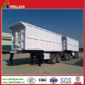 Hydraulic Double Dumping Truck Cargo Trailer with 40cbmx2dumpers